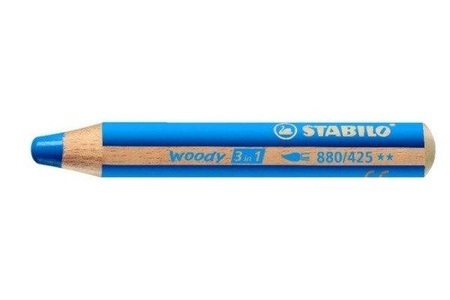 Stabilo, STABILO Farbstifte Woody 3 in 1 880/425 mittelblau, Stabilo Farbstifte Woody 3 in 1, mittelblau, 880/425