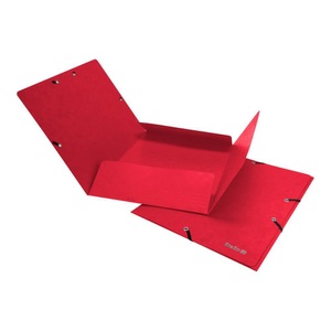 Biella, Gummibandmappe Biella, DIN A4, bis 200 Blatt, L 318 x B 242 x H 5 mm, Karton, rot, 5 Stück, Gummibandmappe Biella, DIN A4, bis 200 Blatt, L 318 x B 242 x H 5 mm, Karton, rot, 5 Stück