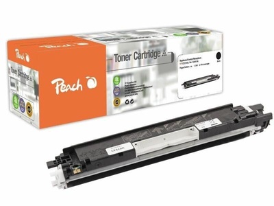 Peach, Peach Tonermodul schwarz kompatibel zu HP No. 126A, CE310A, Peach HP 126 ABK Toner bk ersetzt HP No. 126A BK, CE310A für z.B. HP LaserJet Pro 100 Color MFP M 175 nw, HP Color LaserJet Pro CP 1000