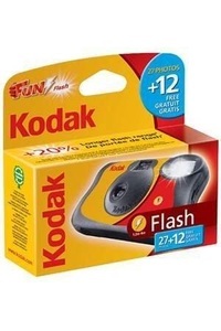 Kodak, Kodak Fun Saver Flash 27+12 Einwegkamera, KODAK Fun Flash - Einwegkamera Schwarz/Gelb