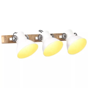 vidaXL, vidaXL Wandlampe Industriestil Weiß 65x25 cm E27, vidaXL Wandlampe Industriestil Weiß 65x25 cm E27