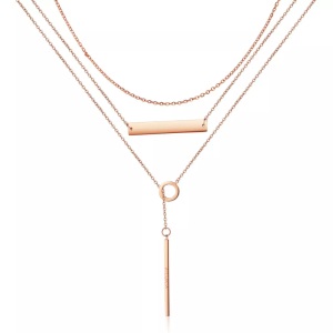 undefined, Ailoria - Arielle Halskette mit Schmucktäschchen, AILORIA - ARIELLE Halskette, 43cm, Roségold