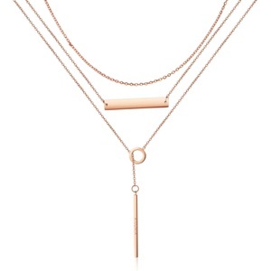 undefined, Ailoria - Arielle Halskette mit Schmucktäschchen, AILORIA - ARIELLE Halskette, 43cm, Roségold