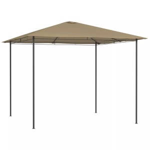 vidaXL, vidaXL Pavillon 3x3x2,6 m Taupe 160 g/m²