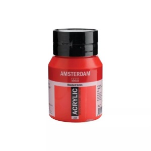 Amsterdam, Amsterdam Acrylfarbe Standard, Talens Acrylfarbe Amsterdam, pyrrolerot, 17723152, (500ml)