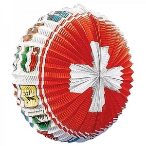 Weco, Schweizer Lampion mit Kantonen, Sombo - Schweizer Lampion mit Kantonen, One Size