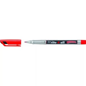 Stabilo, STABILO Write-4-all permanent F 156/40 rot, Stabilo Write-4-all-Pen, Permanentmarker, F, rot, 156/40
