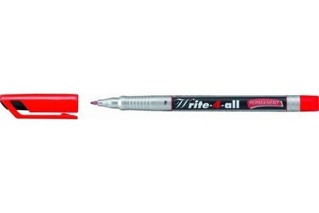 Stabilo, STABILO Write-4-all permanent F 156/40 rot, Stabilo Write-4-all-Pen, Permanentmarker, F, rot, 156/40