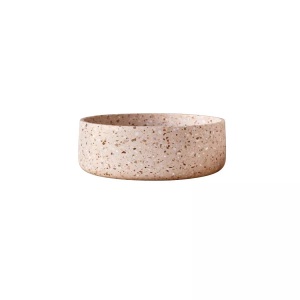 Tikamoon, Rundes pinkfarbenes Waschbecken aus Premium-Terrazzo Milos Rundes pinkfarbenes Waschbecken aus Premium-Terrazzo Milos, Tikamoon - Rundes pinkfarbenes Waschbecken aus Premium-Terrazzo Milos, One Size, Rosa