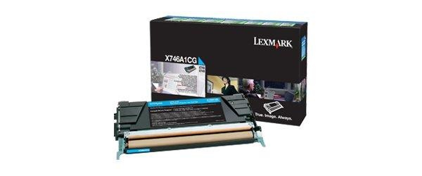 Lexmark, Toner cyan X746A1CG, LEXMARK Tonerkassette cyan 7.000 seiten passend für: X 746 DE;X 748 DE;X 748 DTE;X746;X748