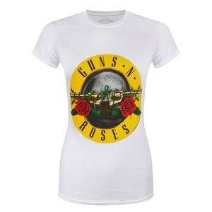 Guns N' Roses, Classic Logo Tshirt Damen Weiss S, Guns N Roses - Classic Logo TShirt, für Damen, Weiss, Größe S