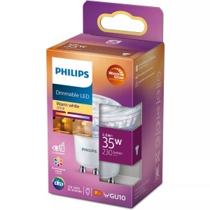 Philips Lighting, Philips Lighting LED EEK A++ (A++ - E) GU10 Reflektor 2.6 W = 35 W Warmweiß (Ø x L) 5 cm x 5.4 cm dimmbar 1 St., Philips GU10 4 W HV LED Reflektor 36° warmglow