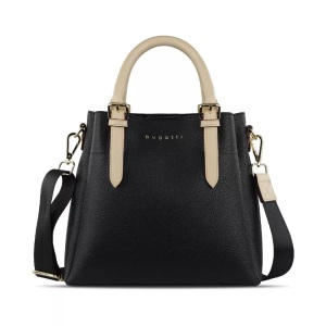 Bugatti, bugatti Henkeltasche »ELLA«, (1 tlg.), Bugatti - Kurzgrifftasche Ella M, für Damen, Schwarz, One Size