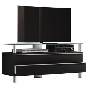 VCM, Holz TV Möbel Schublade Fernseh Lowboard Fernsehschrank Rollen rollbar Dasano Holz TV Möbel Schublade Fernseh Lowboard Fernsehschrank Rollen rollbar Dasano, VCM - Holz TV Möbel Schublade Fernseh Lowboard Fernsehschrank Rollen rollbar Dasano, 120cm, Schwarz