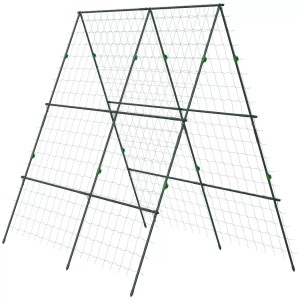 Northio, Northio - Rankgitter, Rankhilfe, Verstellbares Pflanzengitter, Spalier, Pflanzengerüst mit Netz, für Garten, Stahlrahmen, Grün, 180 x 100 cm, One Size, Northio - Rankgitter, Rankhilfe, Verstellbares Pflanzengitter, Spalier, Pflanzengerüst mit Netz, für Garten, Stahlrahmen, Grün, 180 x 100 cm, One Size