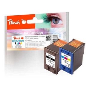 Peach, Peach Spar Pack Druckköpfe kompatibel zu HP No. 21XL, C9351AE, No. 22XL, C9352AE, Peach HP 21 XL 2 Druckköpfe XL (bk, col) ersetzt HP No. 21XL, No. 22XL, SD367AE, C9351AE, C9352AE für z.B. HP DeskJet 3910, HP DeskJet 3915