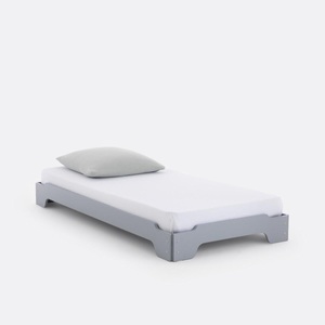 Bett Mit Lattenrost Egzigu Unisex Taubengrau 90X190CM