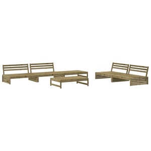vidaXL, vidaXL 6-tlg. Garten-Lounge-Set Imprägniertes Kiefernholz, vidaXL 6-tlg. Garten-Lounge-Set Imprägniertes Kiefernholz
