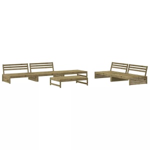 vidaXL, vidaXL 6-tlg. Garten-Lounge-Set Imprägniertes Kiefernholz, vidaXL 6-tlg. Garten-Lounge-Set Imprägniertes Kiefernholz