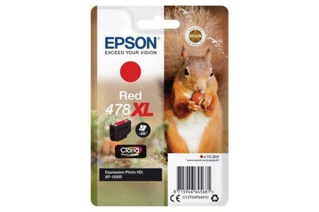 Epson, Original Tintenpatrone rot Epson No. 478XL, T378140, Epson Tintenpatrone, rot, No.478XL, T04F540, (830 Seiten)