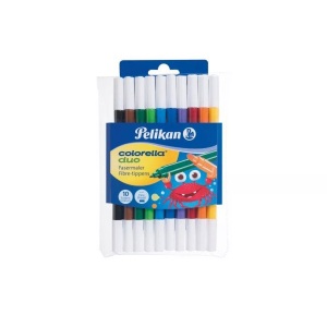 Pelikan, Pelikan Fasermaler Colorella duo C407 10, Pelikan Colorella Duo, 2mm, C407/10, (10er Etui)