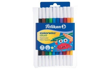 Pelikan, Pelikan Fasermaler Colorella duo C407 10, Pelikan Colorella Duo, 2mm, C407/10, (10er Etui)