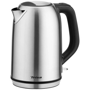 TRISA, Trisa W5575 Wasserkocher schnurlos, Überhitzungsschutz Edelstahl, Schwarz, Trisa W5575 Compact Boil Wasserkocher 1.7L