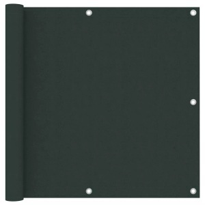 vidaXL, vidaXL Balkon-Sichtschutz Dunkelgrün 90x300 cm Oxford-Gewebe, vidaXL Balkon-Sichtschutz Dunkelgrün 90x300 cm Oxford-Gewebe