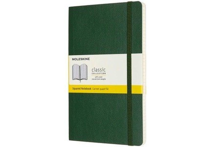 undefined, Moleskine Notizbuch, Large, A5, Kariert, Soft Cover, Myrtengrün, Moleskine Notizbuch, Large, A5, Kariert, Soft Cover, Myrtengrün