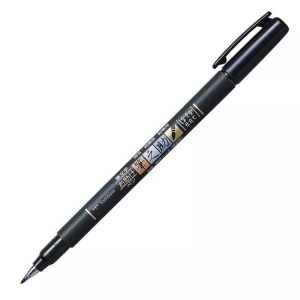 Tombow, Tombow - Kalligraphie-Stift Fudenosuke Brush Pen SOFT, Tombow Kalligraphie Stift Soft, Fudenosuke, schwarz, WS-BS150