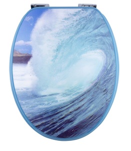 Diaqua, DiAqua WC-Sitz Paris 3D Slow-Mo. Wave, Diaqua WC-Sitz Paris 3D Slow Down Wave | 37.2 × 6 × 44.5 cm