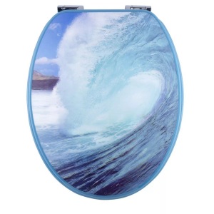 Diaqua, DiAqua WC-Sitz Paris 3D Slow-Mo. Wave, Diaqua WC-Sitz Paris 3D Slow Down Wave | 37.2 × 6 × 44.5 cm