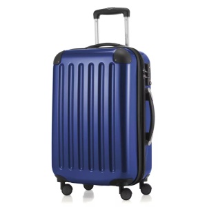 Hauptstadtkoffer, HAUPTSTADTKOFFER Hartschalentrolley mit 4 Doppelrollen, »Alex mit TSA Schloss«, Hauptstadtkoffer - Alex Handgepäck Hartschale glänzend mit TSA, 55 CM, Mitternachtsblau