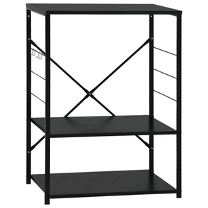 Diverse Hardware, Mikrowellenregal Schwarz 60 x 39,6 x 79,5 cm Spanplatte, vidaXL Mikrowellenregal Schwarz 60×39,6×79,5 cm Holzwerkstoff