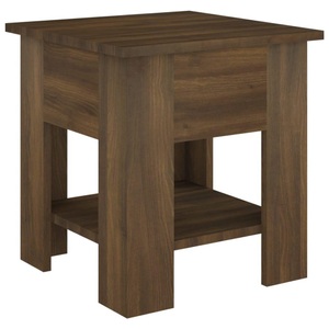 vidaXL, vidaXL Couchtisch Braun Eichen-Optik 40x40x42 cm Holzwerkstoff