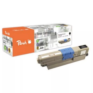 Peach, Peach Tonermodul schwarz kompatibel zu OKI 44973536, Peach O4496/47/97 Toner bk ersetzt OKI 44973536 für z.B. OKI C 301 DN, OKI C 321 DN, OKI MC 332 DN, OKI MC 340, OKI MC 342 DN, OKI MC 342 DNW