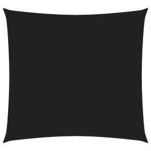 vidaXL, vidaXL Sonnensegel Oxford-Gewebe Quadratisch 5x5 m Schwarz, vidaXL Sonnensegel Oxford-Gewebe Quadratisch 5x5 m Schwarz