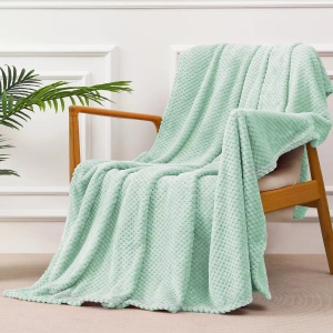 Alopini, Alopini - Kuscheldecke Superweiche und warme Fleecedecke für Sofa, Couch Bett mit Waffelmuster, kuschelige & gemütliche Decke, One Size, Rasengrün