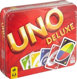Mattel Games, UNO Deluxe, Kartenspiel, MATTEL® Kartenspiel Uno Deluxe rot