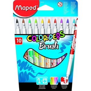 Maped, maped Filzstifte Brush 10 St?ck, Farbe, maped Fasermaler Brush 10 Stück