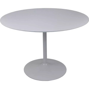 mutoni casual, Bistrotisch rund weiss hochglanz 110x110cm, Bistrotisch rund weiss hochglanz 110x110cm