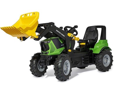 ROLLY TOYS, Rolly Toys rollyFarmtrac Deutz Agrotron 8280 TTV mit Frontlader und Luftbereifung, rolly toys® Trettraktor »rollyFarmtrac Premium II Deutz 8280 TTV«, mit Frontlader und Luftbereifung, BxTxH: 150x54x75 cm
