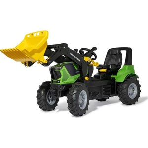 ROLLY TOYS, Rolly Toys rollyFarmtrac Deutz Agrotron 8280 TTV mit Frontlader und Luftbereifung, rolly toys® Trettraktor »rollyFarmtrac Premium II Deutz 8280 TTV«, mit Frontlader und Luftbereifung, BxTxH: 150x54x75 cm