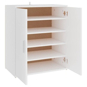 vidaXL, vidaXL Schuhschrank Weiß 60x35x70 cm Spanplatte