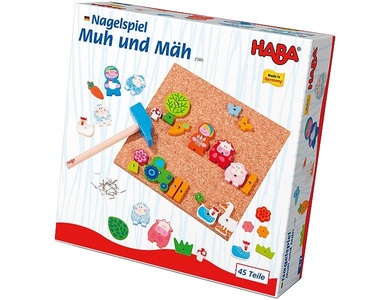 Haba, HABA Nagelspiel Muh und Mäh, HABA Nagelspiel Muh & Mäh