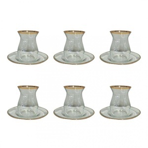 Aulica, Goldene filet teekrüge - Set von 6 Goldene filet teekrüge - Set von 6, 
