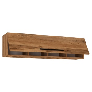 VCM, Holz Wandregal Hängeregal Wandschrank Klappschrank Arila XL Holz Wandregal Hängeregal Wandschrank Klappschrank Arila XL, VCM - Holzregal hängend | platzsparendes Regal Maße: H. 115 x B. 30 T. cm Elegantes Aufbewahrungsregal Bücherregal Wandboard -, One Size, Bronze