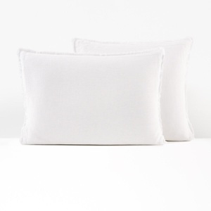 LA REDOUTE INTERIEURS, Kopfkissenbezug Kopfkissenbezug, La Redoute Intérieurs - Kopfkissenbezug, 63X63CM, Weiss