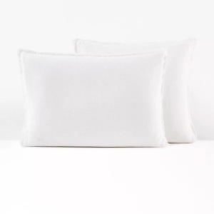 LA REDOUTE INTERIEURS, Kopfkissenbezug Kopfkissenbezug, La Redoute Intérieurs - Kopfkissenbezug, 63X63CM, Weiss