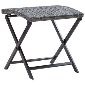 Diverse Hardware, Klapphocker Poly Rattan Grau